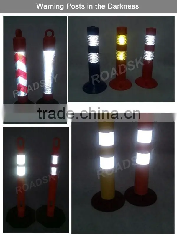 Traffic Safety Surface Mounted Elastic Warning Post