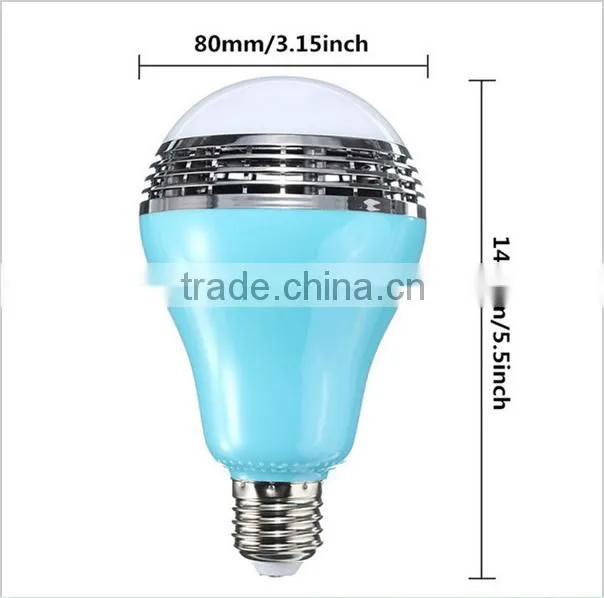 8W smart e27 Speaker bluetooth Lamp WIFI Led Bulb Light ihone/Andrid remote