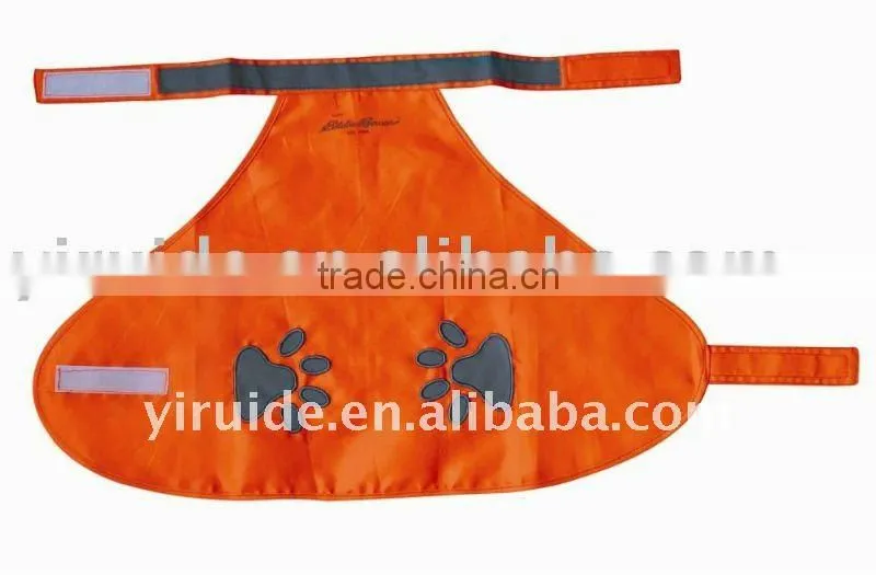 Reflective dog safety vest