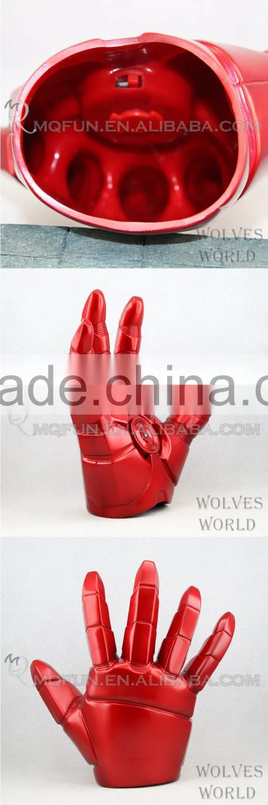 Mini Qute America Marvel cartoon Avenger super hero flash hands glove plastic action figures kids collection toys NO.MQ 050