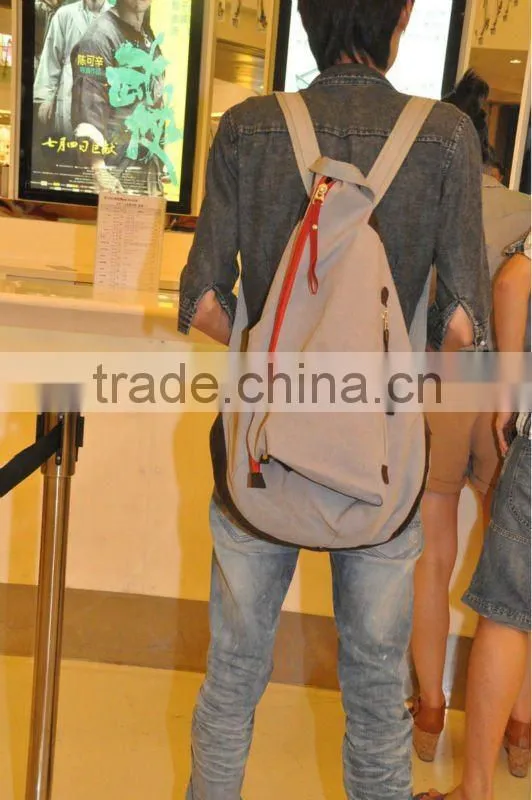 trendy canvas adult shool backpack