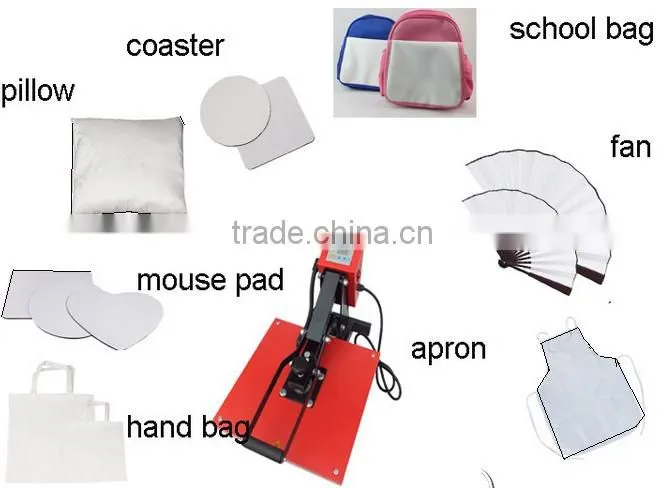 High quality European style 40x60 t-shirt sublimation heat press transfer ptinting machine