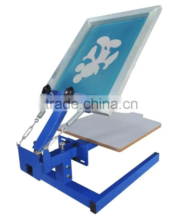 One color manual textile screen printing table
