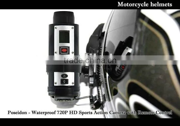 Creative design weatherproof and 10M underwater workable 720p hd diving/ski helmet camera with 120 degre viewing angle
