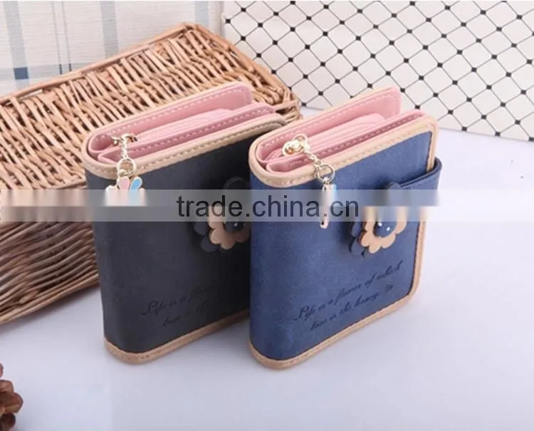 nice-looking pu young girl clutch wallet