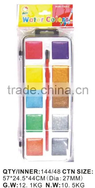 TARGET audited supplier,damp-dry metallic watercolor set