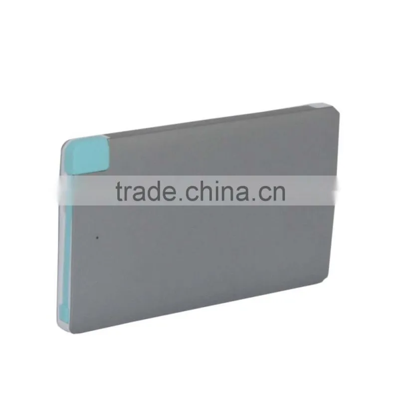 credit card power bank for Samsung and Iphone 5 portable 5v lipo battery power bank