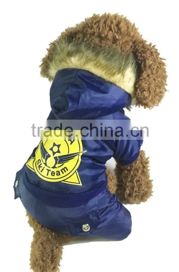 Fit for Winter Stylish the Arctic Ocean Blue Dog Skiwear Pet Apparels