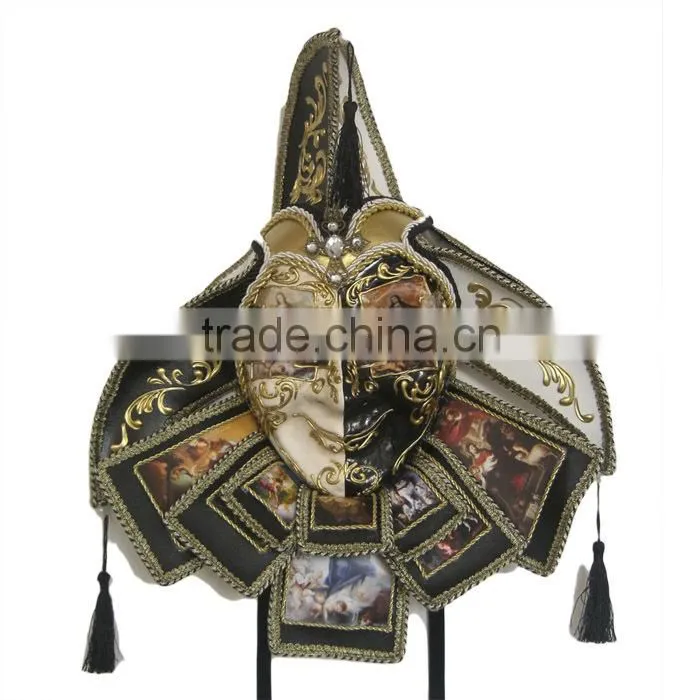 Handmade Luxury Jester Venice Italian Carnival Masks Paper Mache