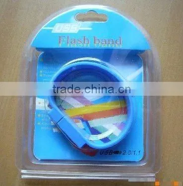 Colorful bracelet usb flash drive
