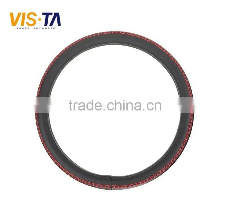 2016 Year Genuine Leather Designer Micro Fiber Steering Wheel Cover