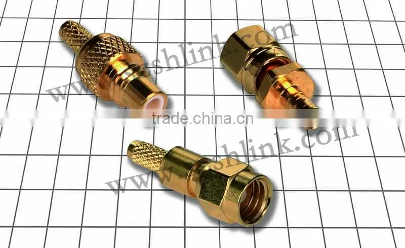 rf coaxial SMC connector for flexible cable