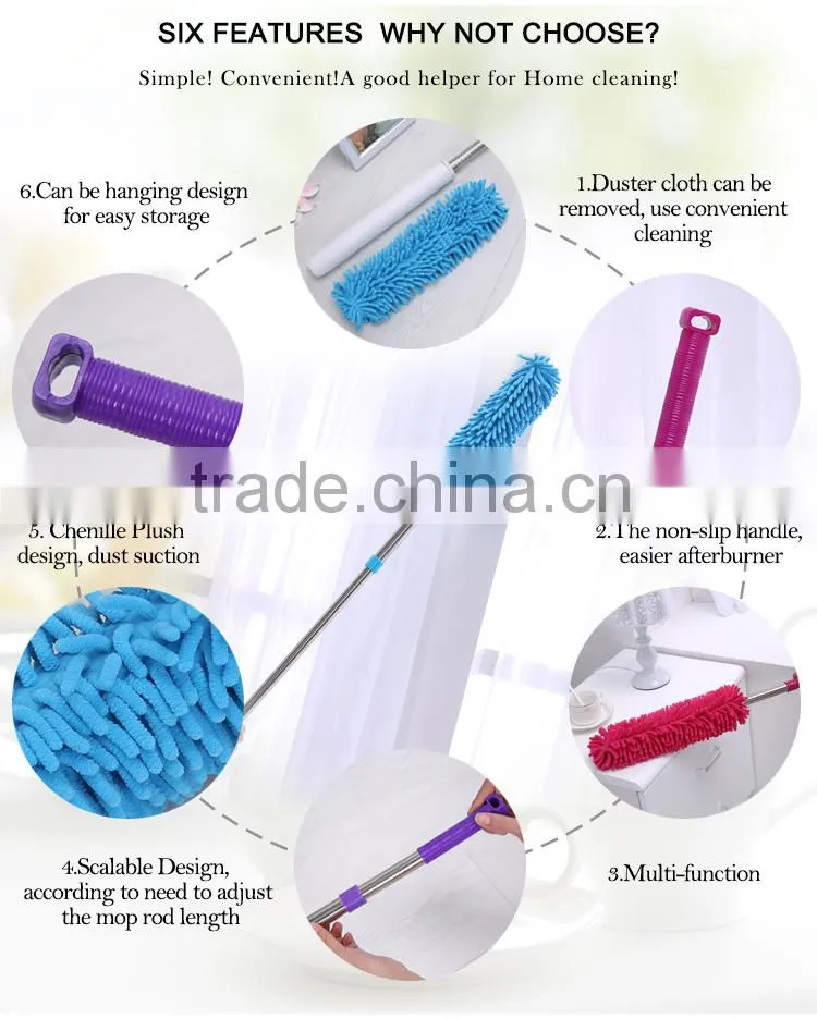 Powder Duster Antibacterial Deodorant Extendable Magic Car Duster