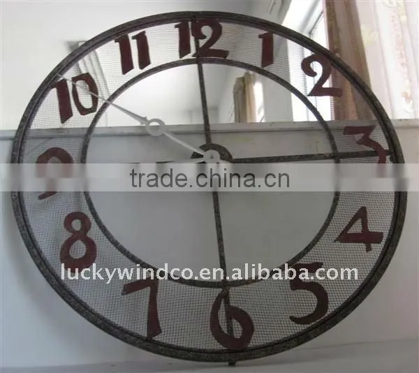 LWYW3324 big Metal decorative wall clock