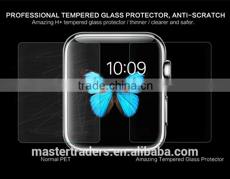 Original NILLKIN 9H Nano Amazing H+ Anti-burst Tempered Glass Screen Protector For 42MM Apple Watch MT-3531