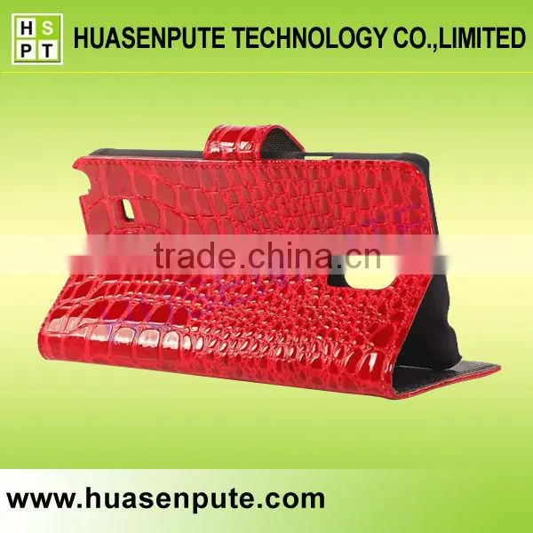 Luxury Crocodile Leather Flip Magnetic Case Cover for Samsung Note4 Series