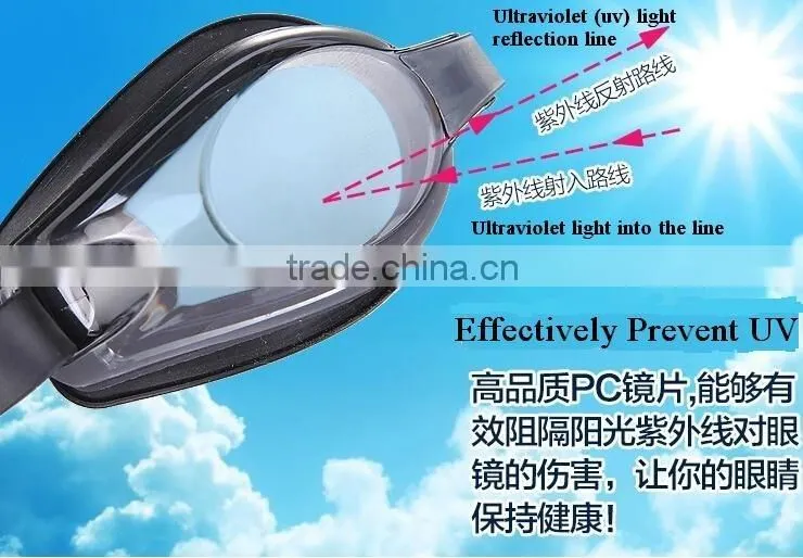 Excellent performance silicone anti fog swim mask goggles