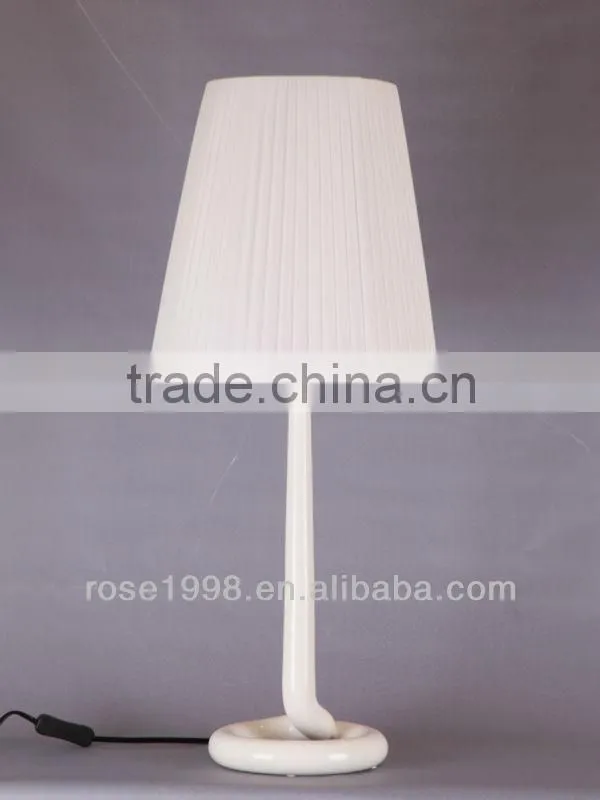 aluminum desk lamps with white lampshade