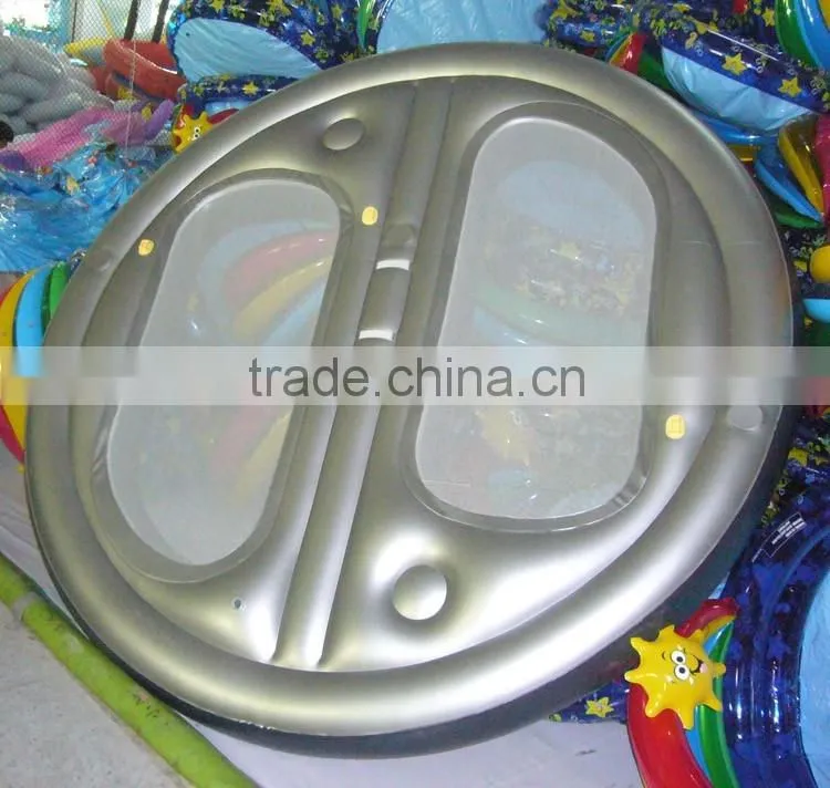 Two person PVC inflatable water floating island