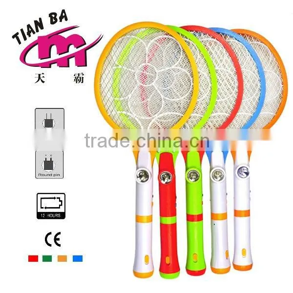 HXP rechargeable mosquito racket with toch/pest repeller
