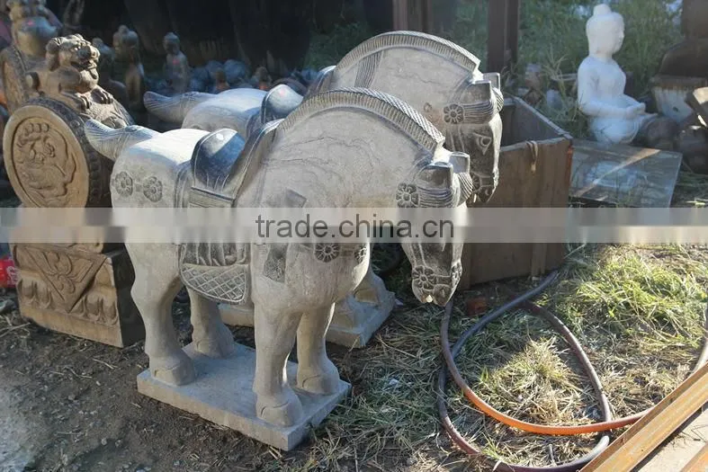 Chinese antique stone horse, garden statues