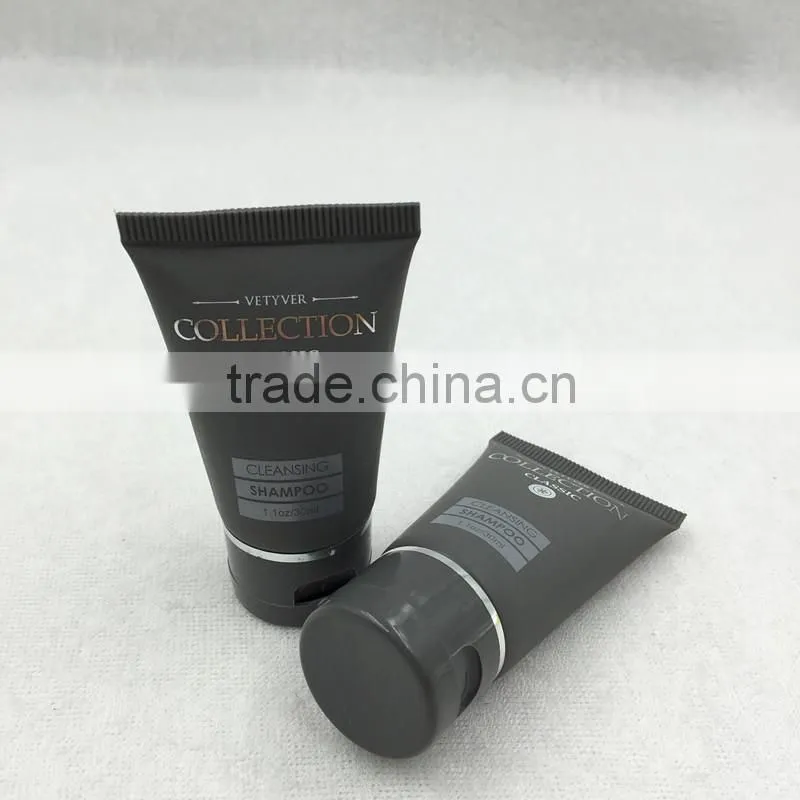 Luxury 30ml plastic hotel shampoo bottel/hotel shampoo
