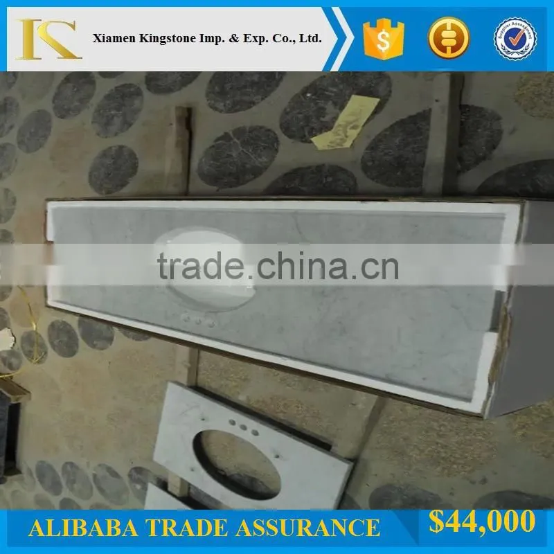 marble vanity top Bianco Carrara vanity top for bathroom