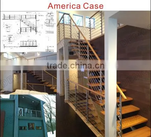 top quality indoor wooden hand rail