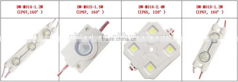 high bright 2W 180LM DC12V injection cob power led module rgb for advertising decoration lighting
