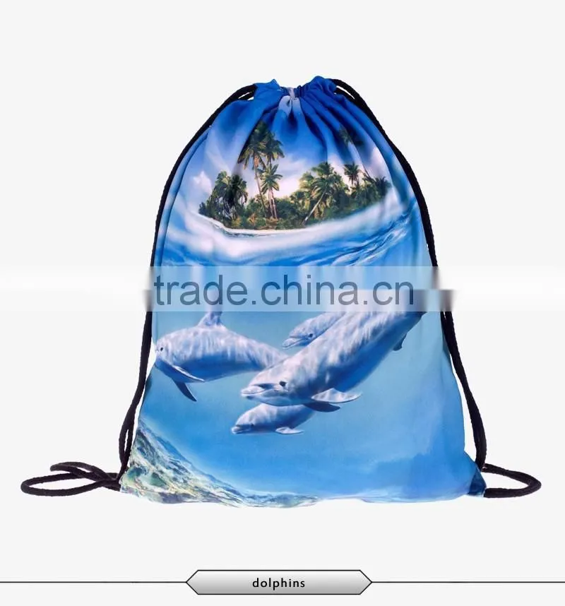 Fashion 3d design animal series sports backpack