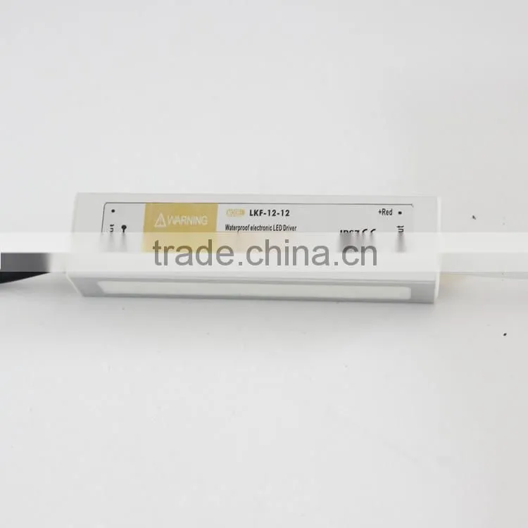 LKF-12-15 12 watt 15 VDC led power supplies mini led Waterproof Power Supply
