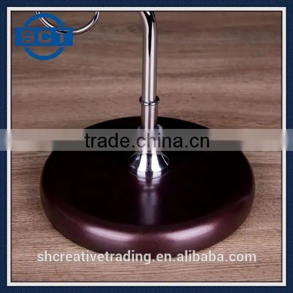 Elegant Red Wine Rack Glass Holder with Tree of Life Style