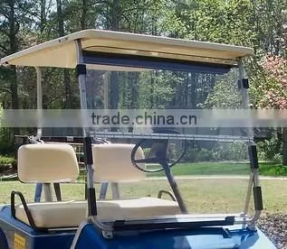 Golf Cart Part-Colored Anti UV Acrylic plastic Folded Club Car,E-Z-GO,Precedent Golf Carts Windshield