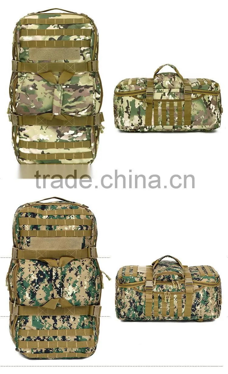Outdoor camouflage travel tactical military duffle bag