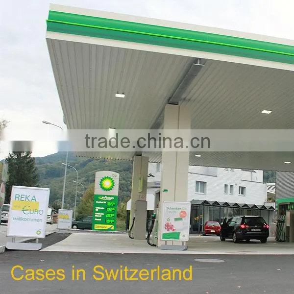 NO.1 energy saving 125lm/w gas station led lighting explosion proof lamp 40w led canopy light for gas station