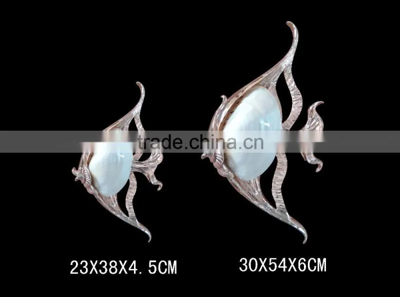 Resin shell fish wall sticker home decor