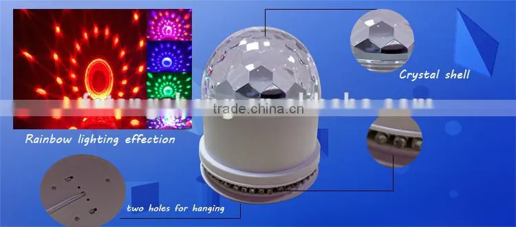 Disco/Party decoration RGB rainbow color changing Led sunflower ball lights