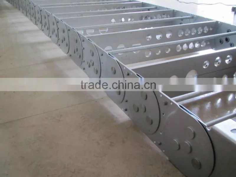 Strong Reusable Serviceable Perforated Steel Drag Chain For Apparatus