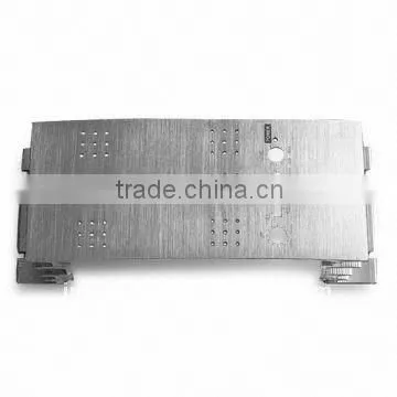 Aluminium faceplate with polishing and anodizing