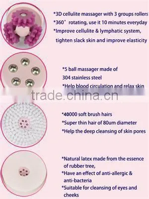 Rechargeable electronic anti-acne facial cleanser