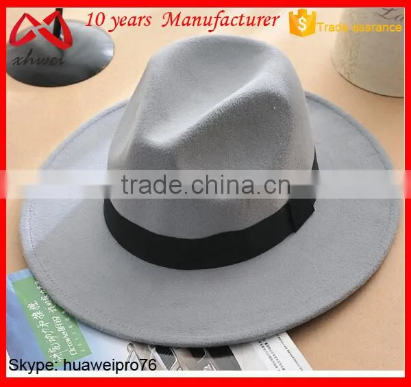 100% Australian wool felt floppy fedora hats, wide brim fedora hats winter cowboy style hat
