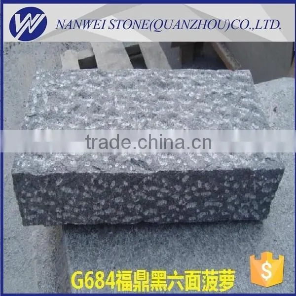black basalt granite tiles stree paving stone block garden ground tiles