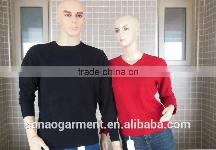 Pure color 100% pure cashmere sweater