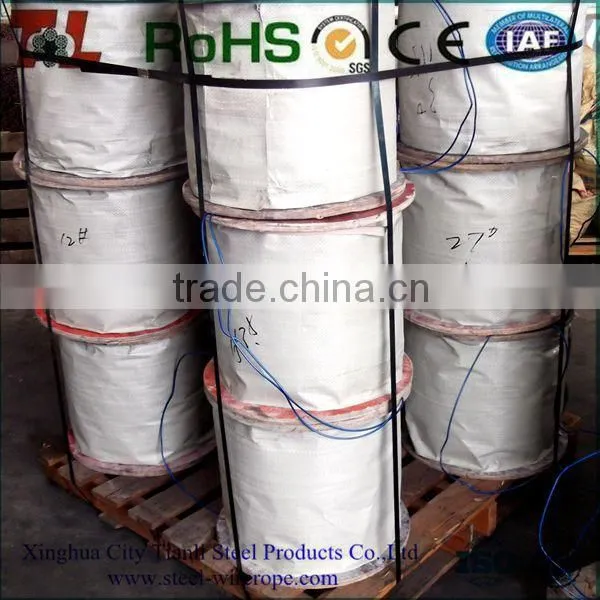 manufacture for 6*19 stainless steel wire rope (type 304)