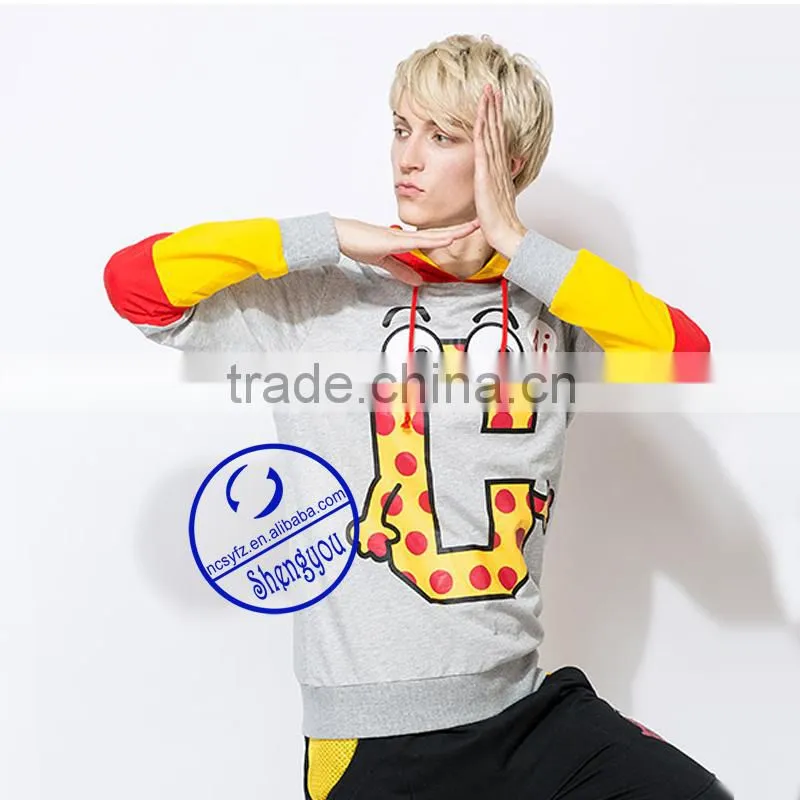 Custom Mens Fleece Sweatshirt Hoodies with Fashion Design