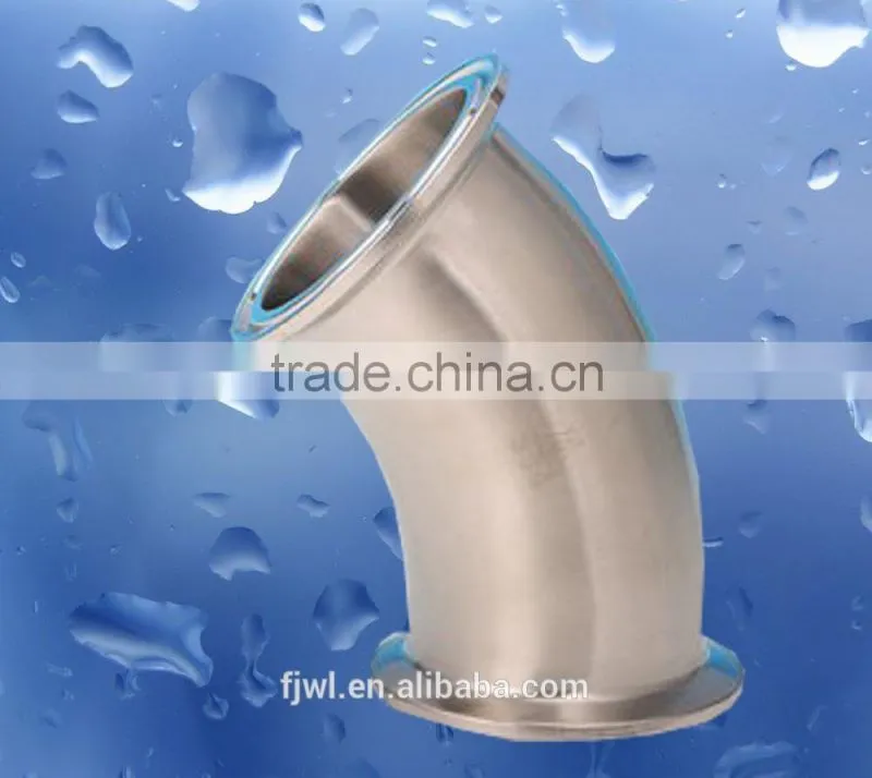Hygienic/Sanitary stainless steel pipe fittings clamp elbow