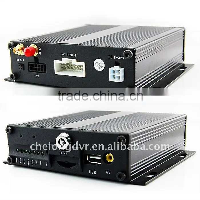 free sample 4ch 3G car dvr with GPS