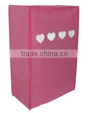 2014 THE HOTTEST FOLDING NONWOVEN METAL GLEOITE WARDROBE CLOSET