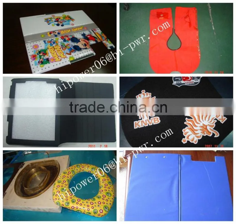 High frequency pu leather welding & embossing machine