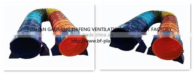 Colorful 24inch Rainbow PVC Coated Dog Agility Tunnels